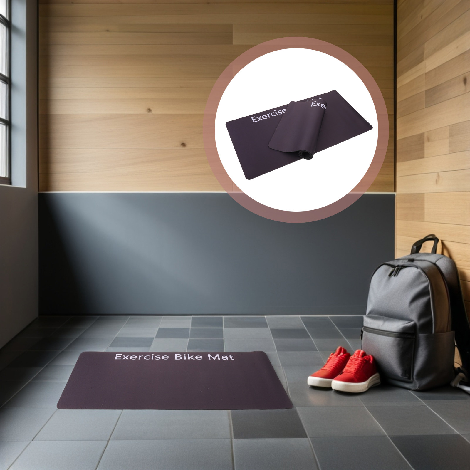 Gym Floor Mats - 2 stuks oefenmatten met schokabsorberende werking,