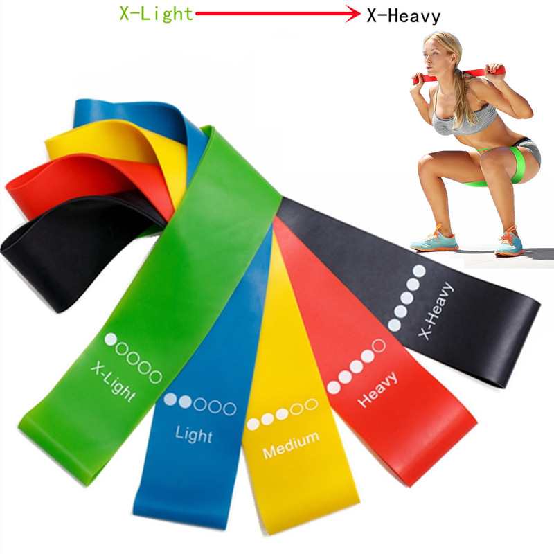 Yoga Fitness Resistance Band - Universele TPE weerstandsbanden, 5 niveaus, elastische