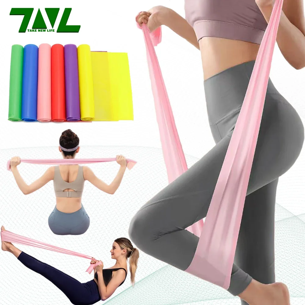 Yoga Fitness Resistance Band - Lengte 200cm Yoga Pilates Stretch Resistance