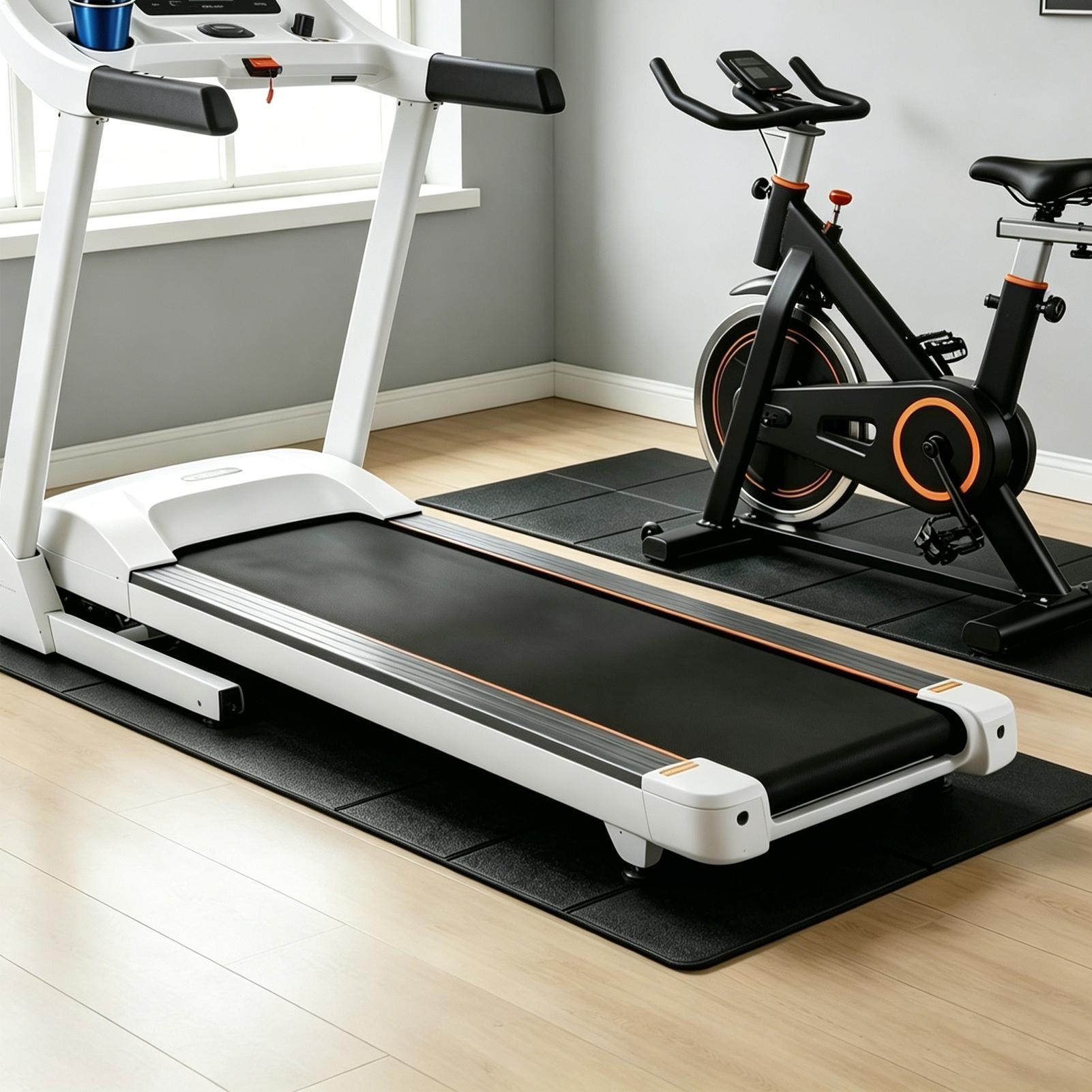 Gym Floor Mats - Loopbandpads voor de vloer Antislip Trillingsabsorberend