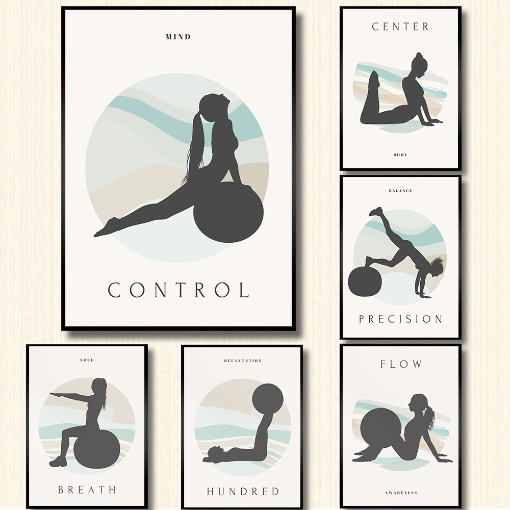 Minimalistische Pilates Yoga F - Yoga Fitness Quotes recensie en prijs