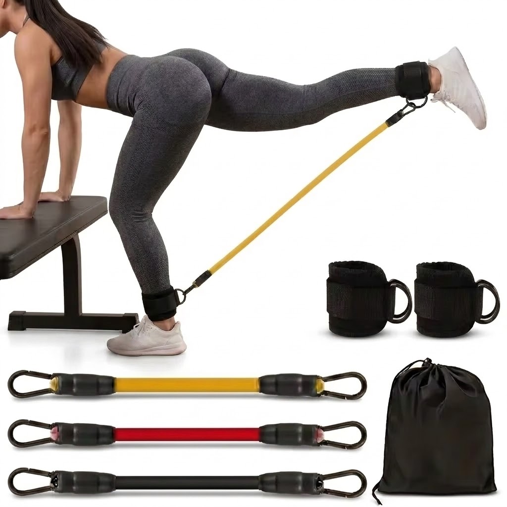 5-delige enkelweerstandsbanden - Yoga Fitness Resistance Band recensie en prijs