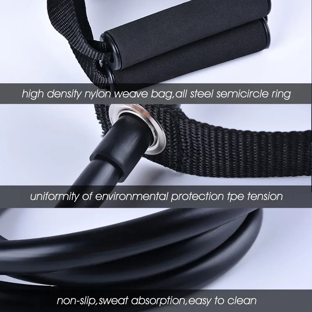 Met handgrepen, weerstandsband - Yoga Fitness Resistance Band recensie en prijs